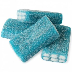 Fini Sour Blue Raspberry Bricks Licorice Candy 2.2lb Bag Bulk
